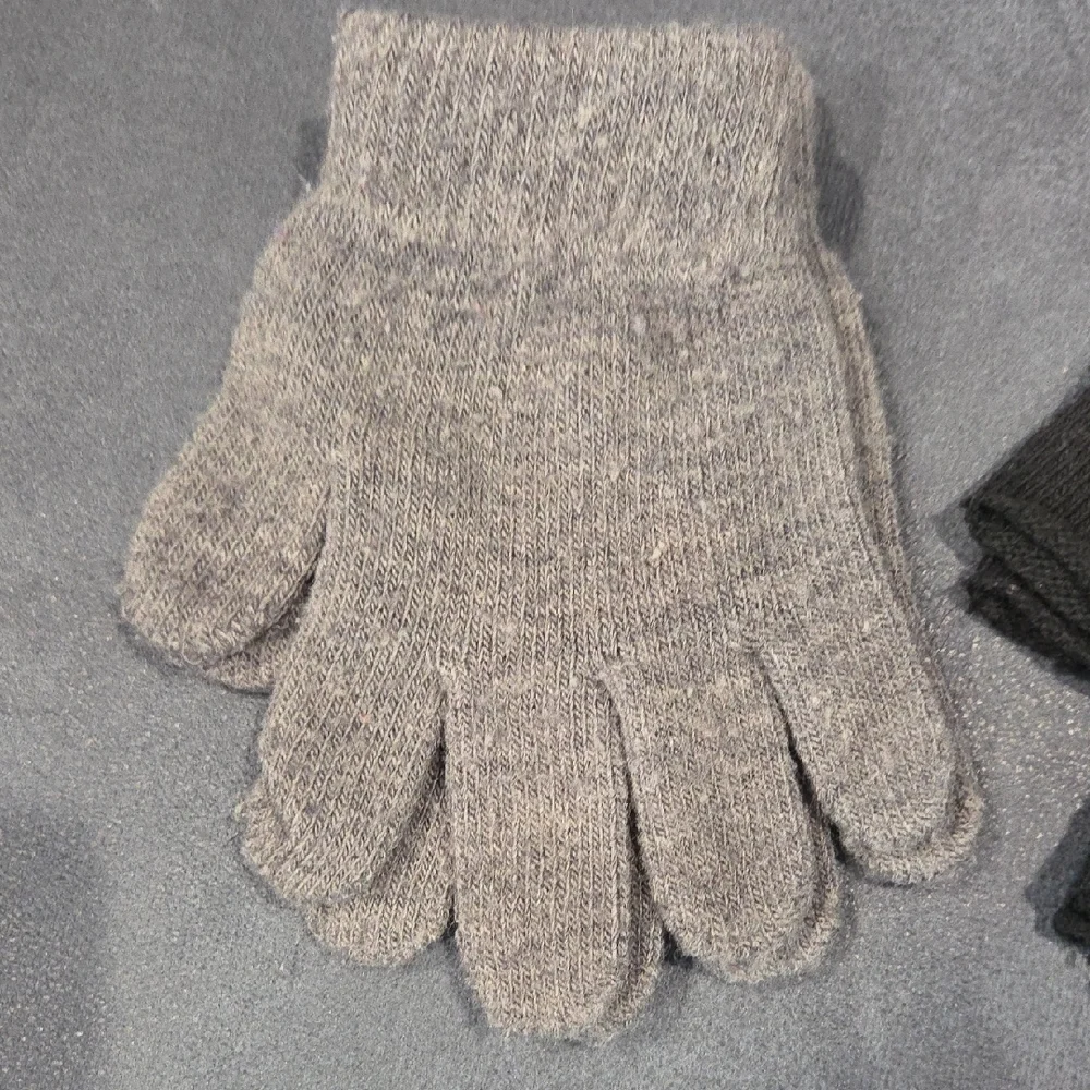 Stylish Gray and Black Fingerless Gloves